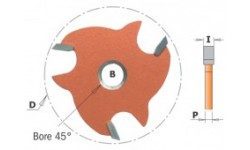 Фреза пазовая (диск) Z3 F=8 с зенк. D=47,6x4