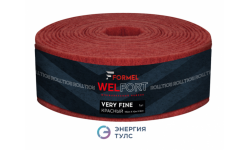 Шлифовальный войлок FORMEL WelFort  Very Fine красный, рулон, 115мм х 10 м х 6 мм, Р360