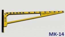 МК-14 Мебельный кондуктор «угольник» для плоскости под стяжки-евровинты (конфирмат) шаг 25/50